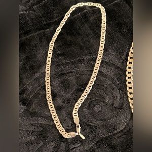 24k Gold Bond Necklace. 24” length Cuban Chain. 36 grams of weight.
